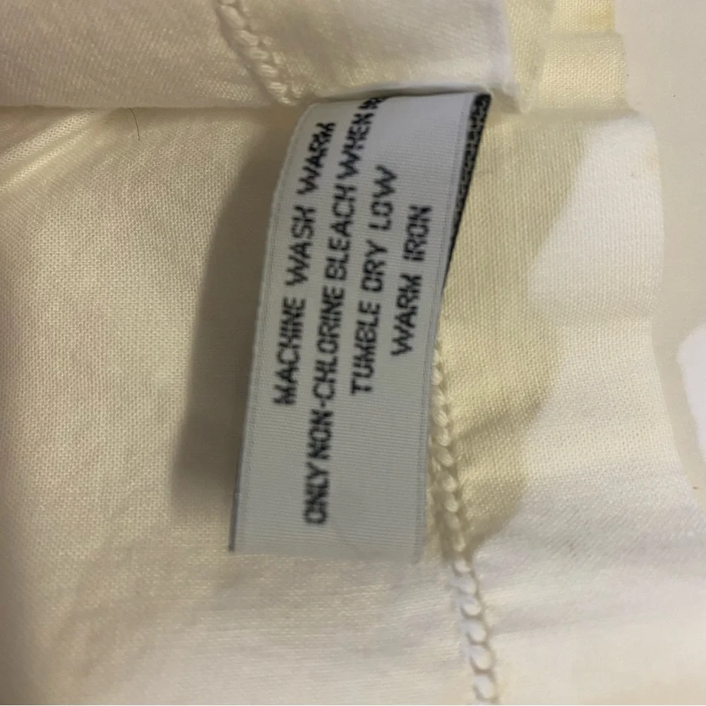 Williams Sonoma Cream Cotton Napkin with Hemstitch Detail